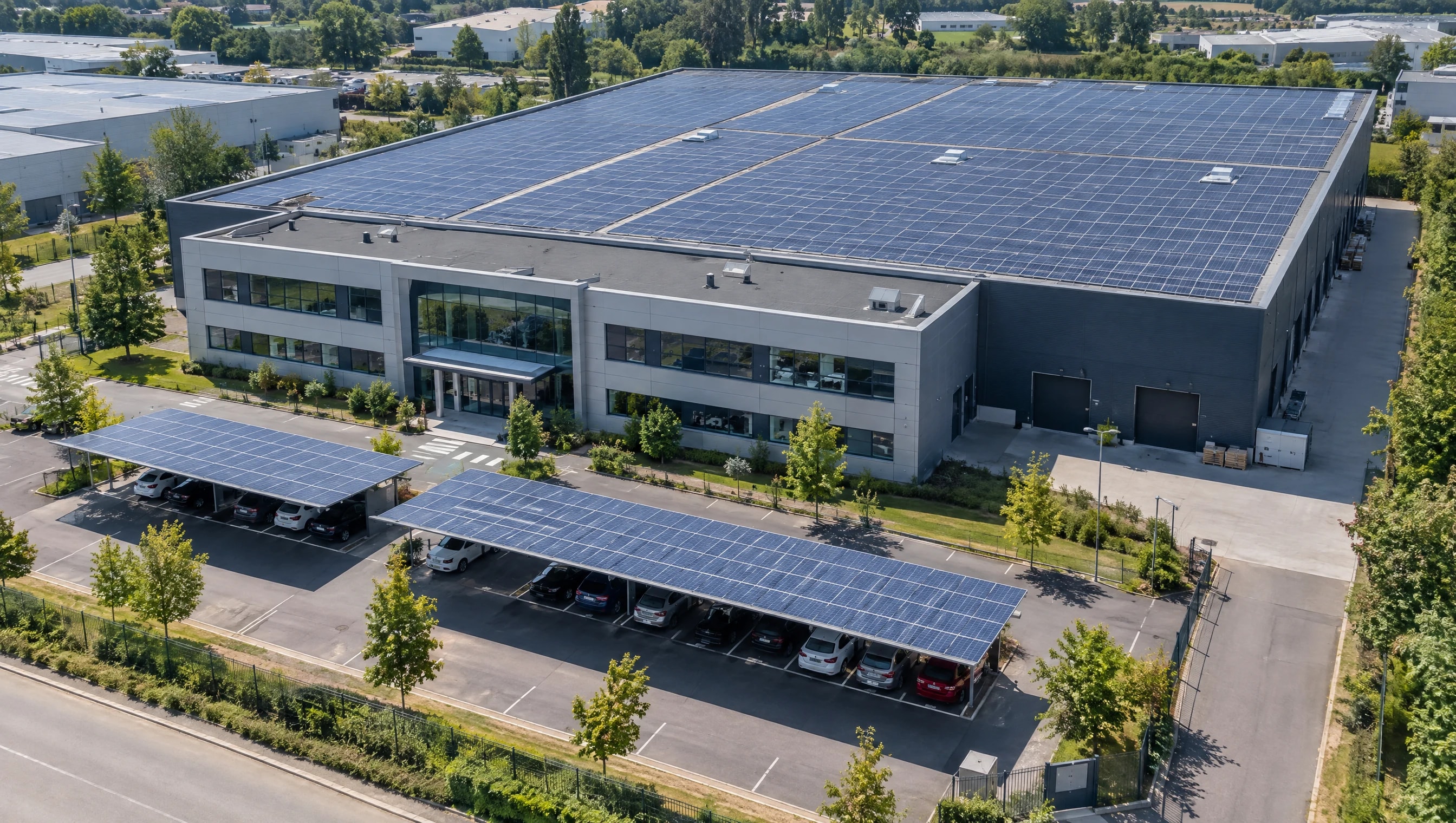 Photovoltaïque sur bâtiment tertiaire : autoconsommation, tarifs et obligations 2026